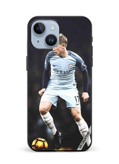 Protective Case Cover For Apple iPhone 15 Kevin De Bruyne Design Multicolour