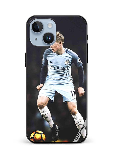 Protective Case Cover For Apple iPhone 15 Kevin De Bruyne Design Multicolour