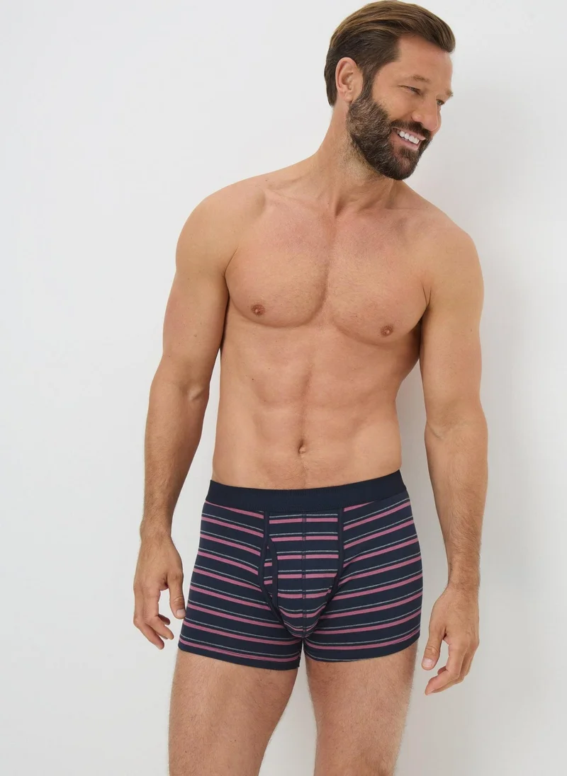 Matalan Multicolour Stripe Keyhole Boxers