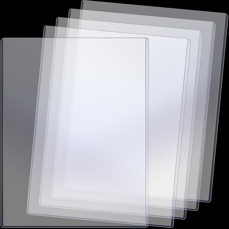 Sherr 5 Pcs 18 x 24 Inches Rigid Print Protectors Clear Hard Plastic Sheet Protectors Poster Sleeves for Protect Store and Display Photographs, Prints and Documents - Image 1