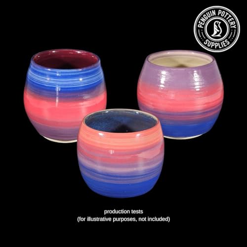 Penguin Pottery - Underglaze for Ceramics - 8-Color Underglaze Variety Set (4oz Jars) - Underglaze Cone 04 to Cone 6 - Paint Colors for Clay, Bisque - Under Glaze for Pottery - Low Fire to Mid Fire - Image 4