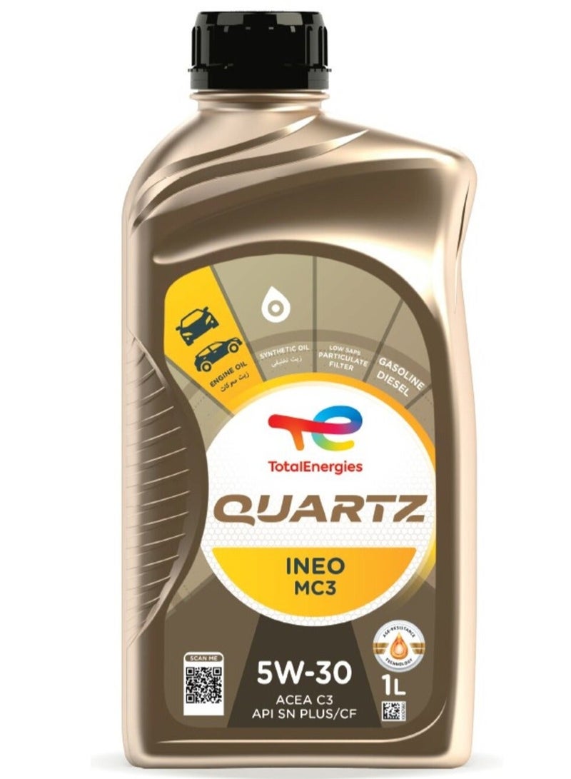 توتال انرجيز زيت محرك للسيارة تخليقي بالكامل INEO MC3 5W-30 4L+ لتر مجانا - Image 3