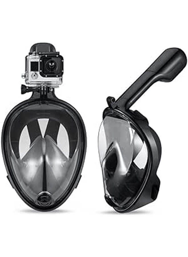 مجموعة قناع الغطس لكامل الوجه جاف وقابل للفصل ومقاوم للضباب L - Image 1