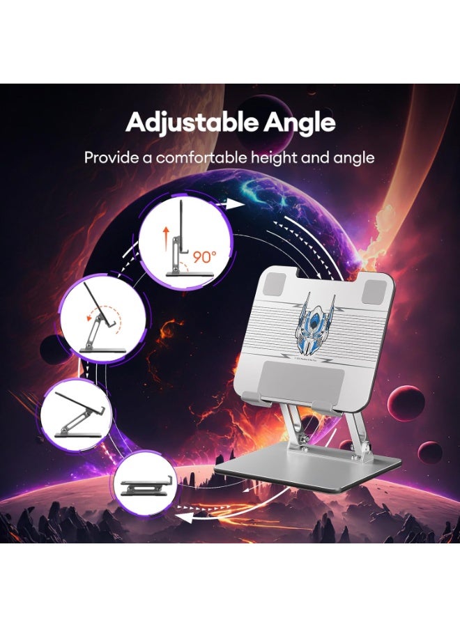 ايرس حامل معدني للهواتف والأجهزة اللوحية لأجهزة iPad - حامل مكتبي قابل للتعديل والطي لأجهزة iPhone 16 Pro Max وiPad Pro/Air/Mini وGalaxy Tab والمزيد - Image 5