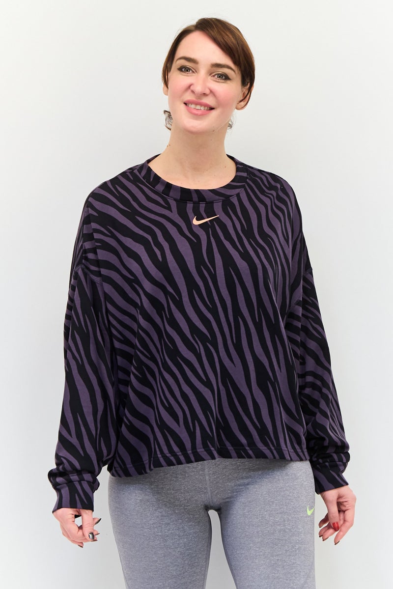 Nike Women Oversized Fit Long Sleeve Outdoor T-Shirt, Multicolor - Image 1