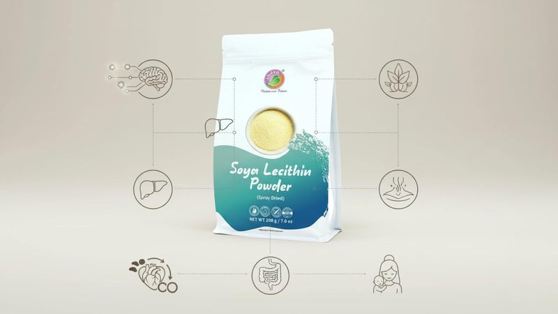 SAIPRO Nature Our Future SOYA Lecithin Powder, 200 g, for emulsions| Great emulsifier & stabilizer Useful in Margarine Non GMO Certified, No preservatives, No Added Color - Image 3