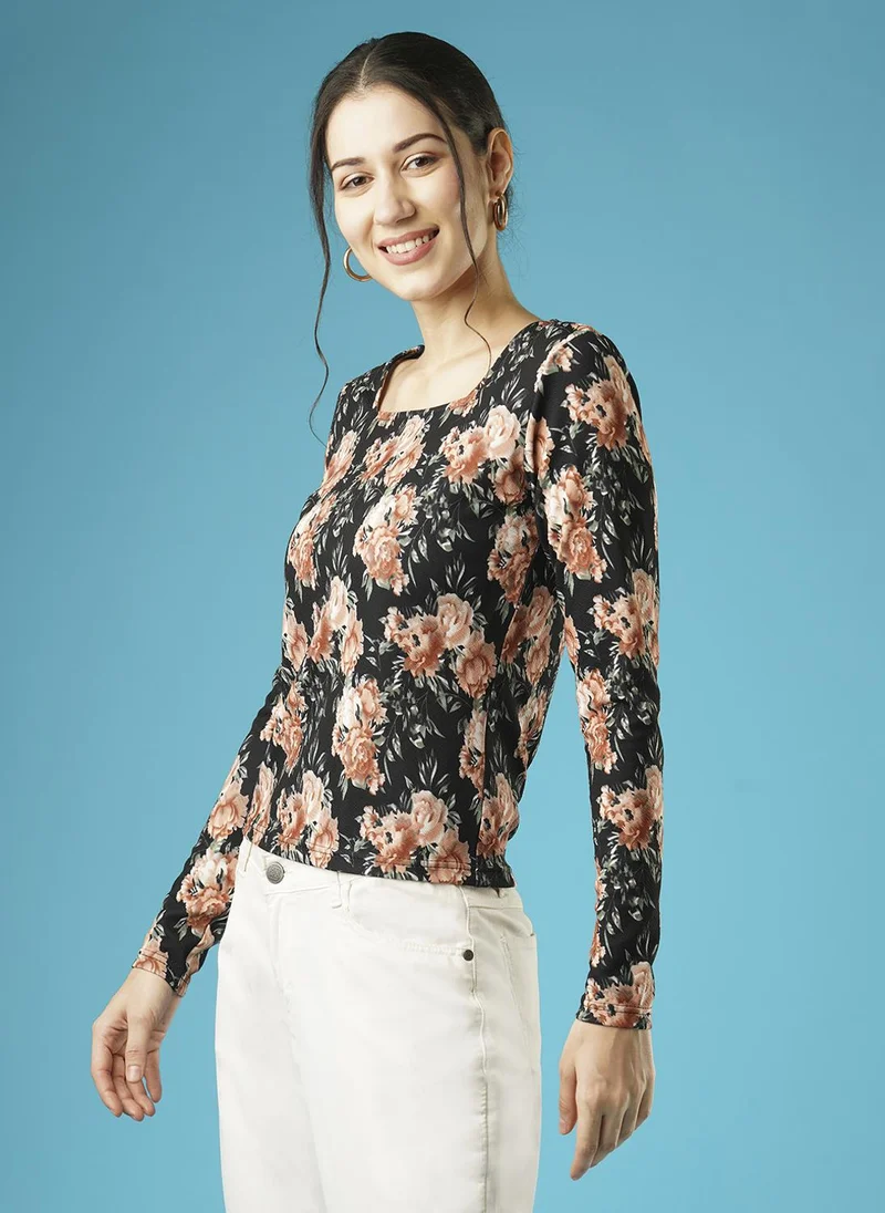 globus Globus Women Floral Printed Crepe Top