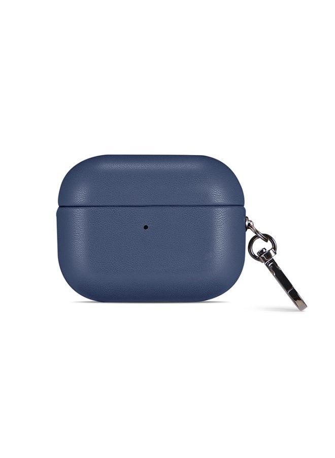 Generic - Case Cover For Apple AirPods 3 PU Leather Wireless Bluetooth Earphone Protective Case Blue - Image 1