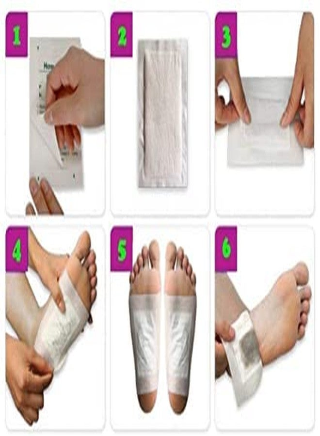 Krifa Enterprises Detox Foot Patches, Pain Free Foot Pads for Stress Relief Sleep, Remove Toxins Cleansing Detox Foot Patches Kit for Release Body | pack of (pack of 10) (Pack of 40) - Image 2
