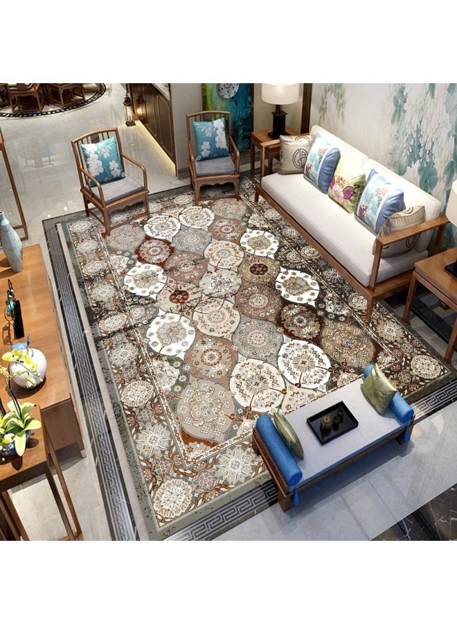 SMART HOME Ceramic carpets, excellent velvet rug, padded and soft to the touch, with beautiful 3D patterns made of high-quality materials, nano seating mattress, size 4X3 meters - Image 3