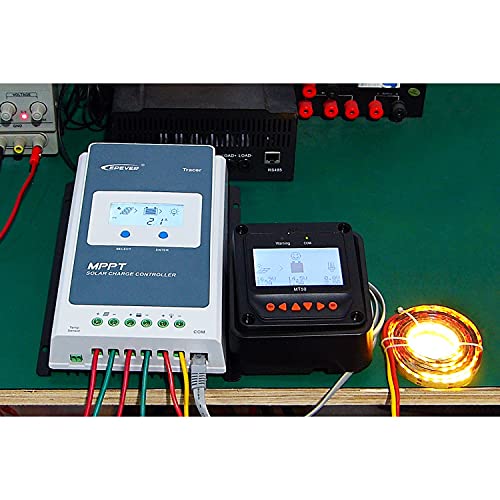 EPEVER MPPT Solar Charge Controller 40A 12V/24V Tracer4210AN + Remote Meter MT50 Monitor + RTS for Solar Panel Charge Controller Regulator with LCD Display (Tracer4210AN + MT50+RTS) - Image 4