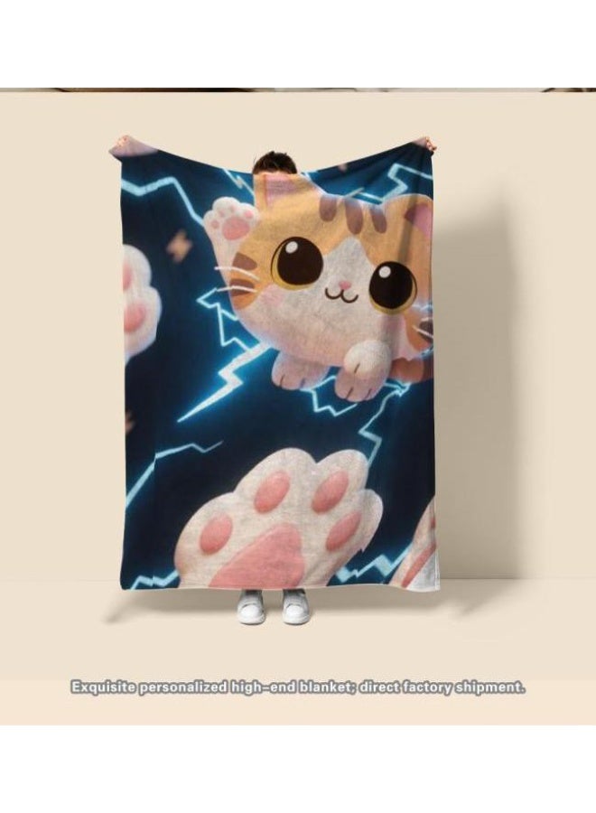 general Baby and children's cartoon flannel thin blanket (warm and comfortable, suitable for sleep, game use) 70cm*100cm - Image 4