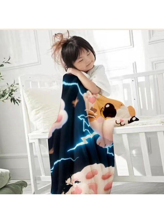general Baby and children's cartoon flannel thin blanket (warm and comfortable, suitable for sleep, game use) 70cm*100cm - Image 3