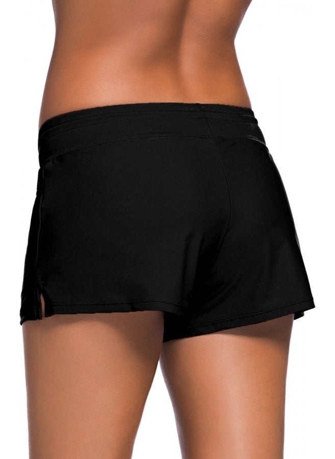Angelsin Stylish Black Women's Beach Shorts  - Image 2