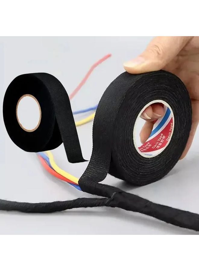 15mm Heat Resistant Flame Retardant Adhesive Cloth Tape for Car Wiring Harness Insulation - Image 4