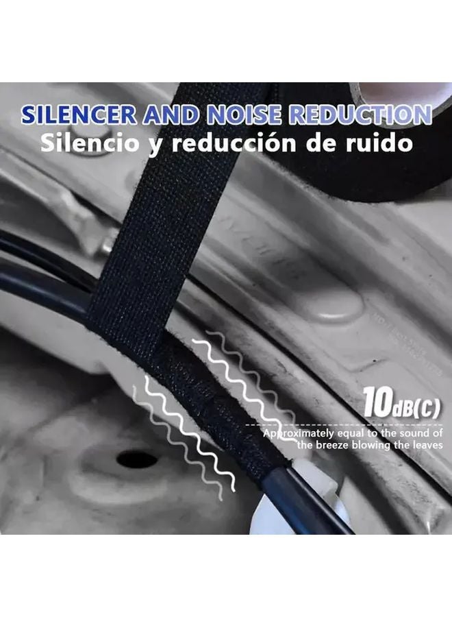 15mm Heat Resistant Flame Retardant Adhesive Cloth Tape for Car Wiring Harness Insulation - Image 3