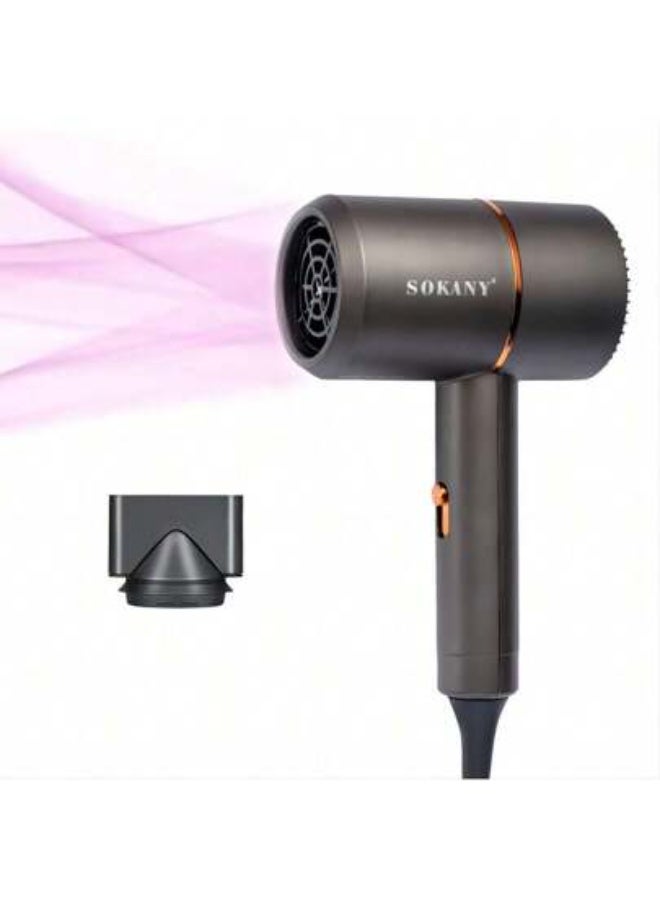 sokany Professional Hair Dryer SK-2202 / 1200W - Grey  - Image 4