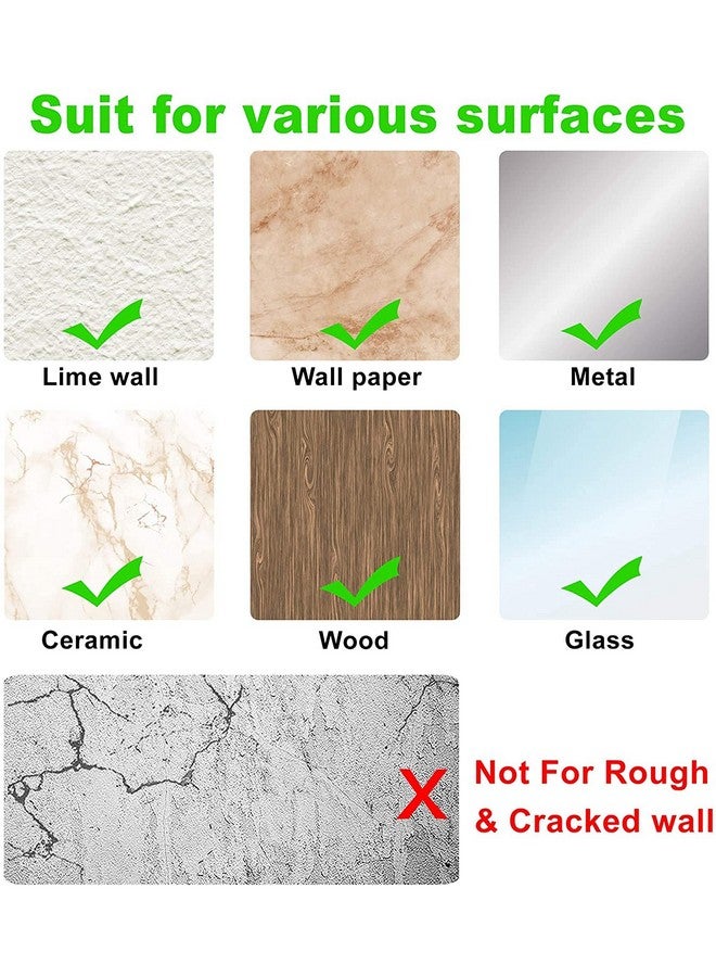 HSR Door Knob Wall Protector 9Pcs Transparent Round Silicone Door Handle Bumper for Doorknobs, Headboard, Refrigerator Door, Cabinets - Image 3