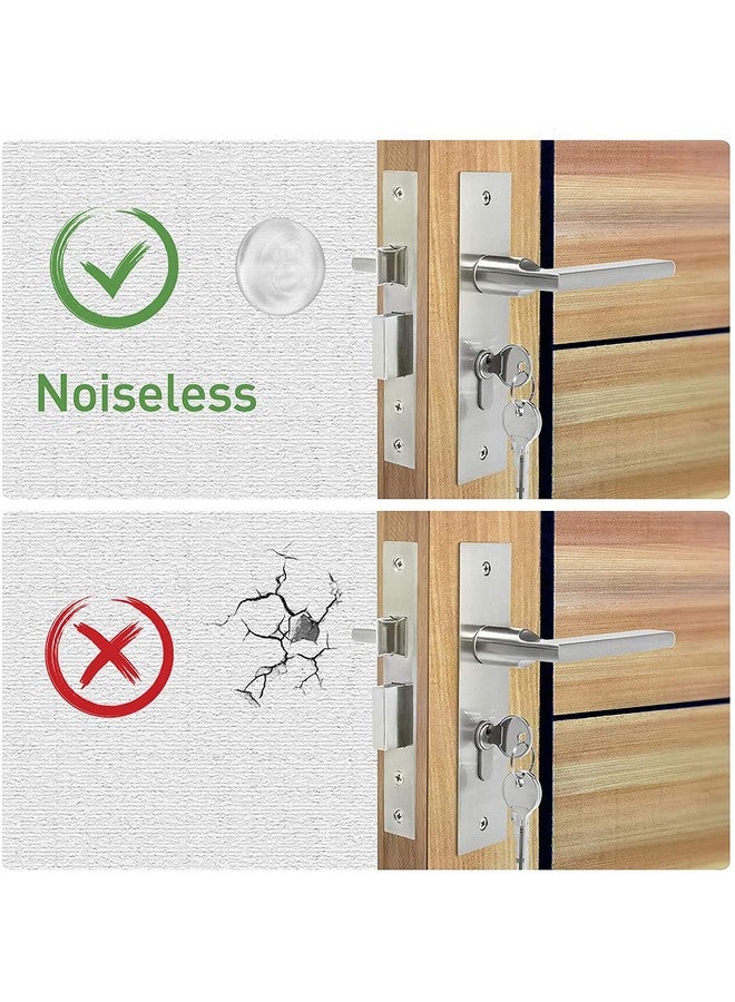 HSR Door Knob Wall Protector 9Pcs Transparent Round Silicone Door Handle Bumper for Doorknobs, Headboard, Refrigerator Door, Cabinets - Image 2