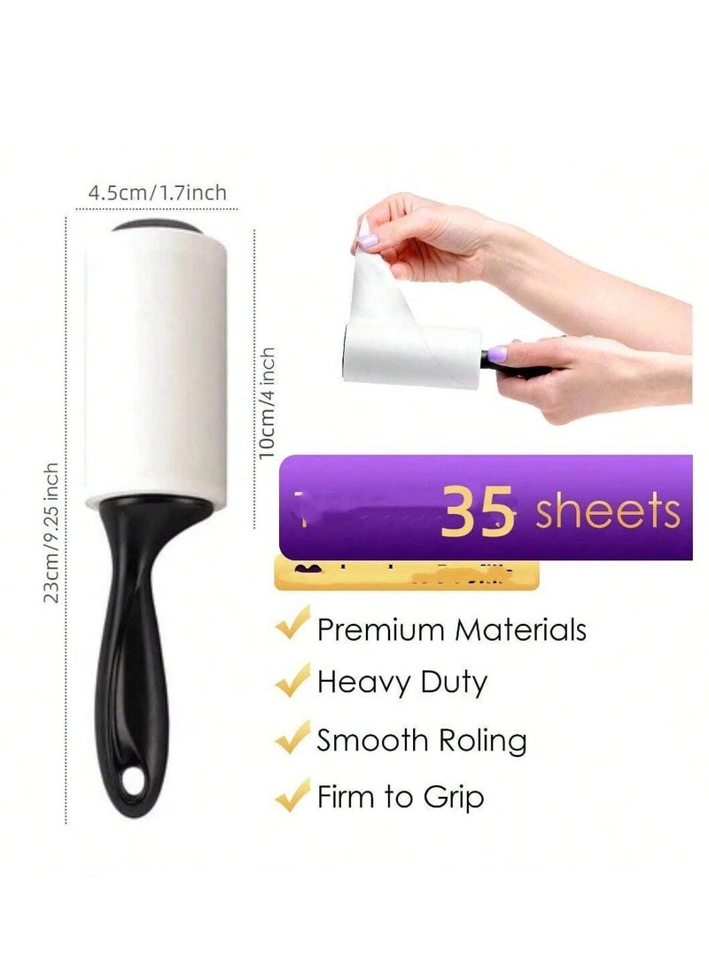 Brush With Paper Rolls For Removing Cat Hair From Clothes Or Furniture, Consisting Of One Brush With 4 Rolls Of Paper (35 Sheets Per Roll). - Image 2