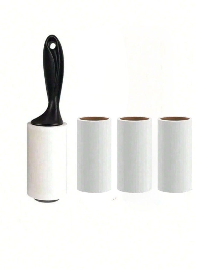 Brush With Paper Rolls For Removing Cat Hair From Clothes Or Furniture, Consisting Of One Brush With 4 Rolls Of Paper (35 Sheets Per Roll). - Image 1
