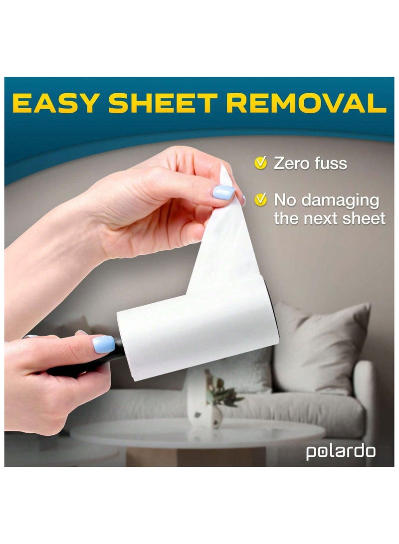 Brush With Paper Rolls For Removing Cat Hair From Clothes Or Furniture, Consisting Of One Brush With 4 Rolls Of Paper (35 Sheets Per Roll). - Image 3