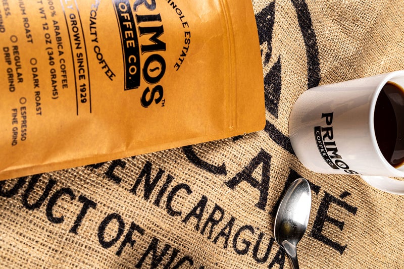 French Press Specialty Coffee, Coarse Ground, Primos Coffee Co (Dark Roast, 2 Bags) - Image 4