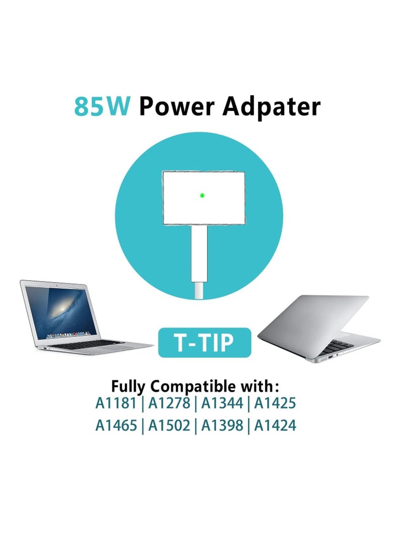 Ntech - NTECH 85W MagSafe2 Power Adapter For MacBook Pro With Retina display, White - Image 1