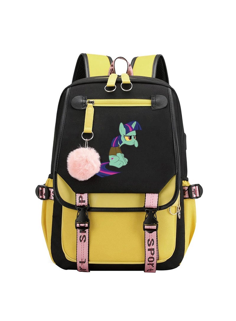Student creative pattern backpack three-piece set 3D erfly series men's and women's large-capacity computer backpack combination,21- Three-piece set - 4 - 342 - Image 1