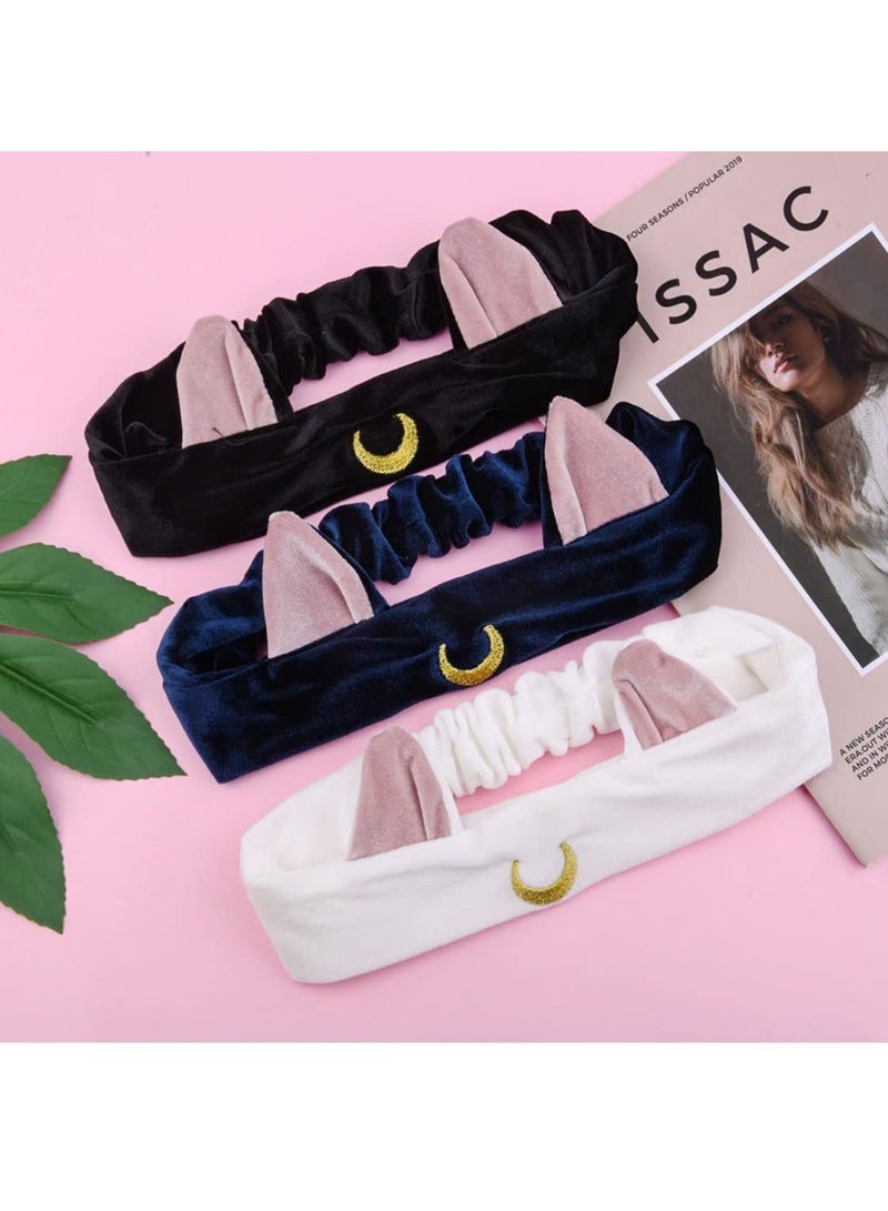 إسكدنيا 【Washing Headbands】: You will receive 3 microfiber skincare headbands to prevent water from running down your arms, it is a practical combination for girls and women use in daily life. - Image 2