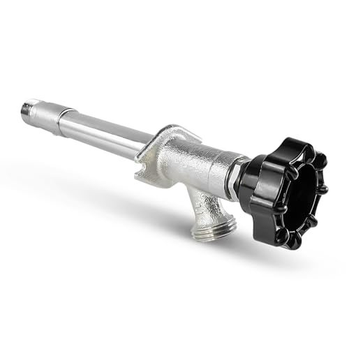 Everflow Midline Valve 8426 Sillcock Pipe Chrome Plated Brass Body Frost 1/2 inch MIP/Sweat Connection and 3/4 inch Hose Bib, 4 - Image 1