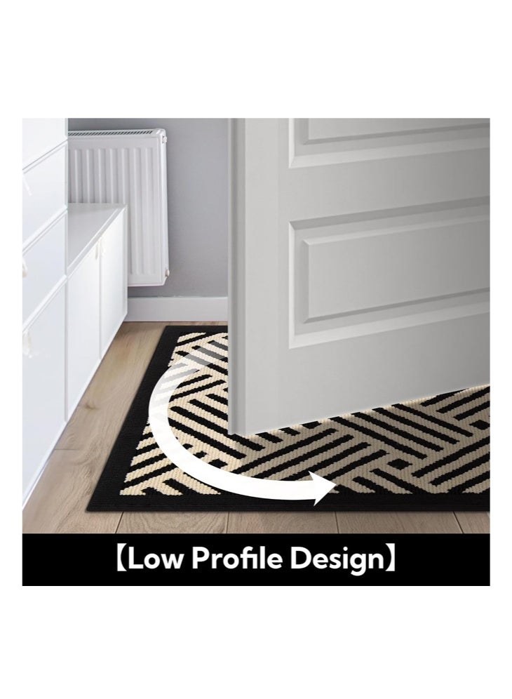 SHABILI 50 x 80 cm Entryway Rug Doormat, Polypropylene Fiber Low-Profile Floor Mat with Non-Slip TPR Backing, Machine Washable Indoor Outdoor Door Mat for Doorways Kitchens Hallways Porches and Offices - Image 5