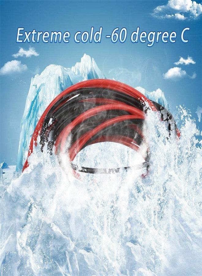 BNTECHGO سلك سيليكون BNTECHGO عيار 24، أحمر وأسود، طول كل منهما 10 أقدام، سلك نحاسي مجدول مرن مطلي بالقصدير عيار 24 AWG - Image 3