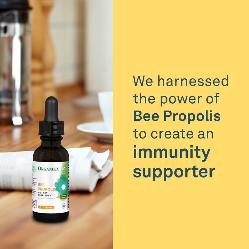 Organika Bee Propolis Tincture 1 oz Vegan Propolis Extract  Throat and Breathing  Free of Gluten GMO  Artificial Flavors  10 Day Prop Drops Supply - Image 5