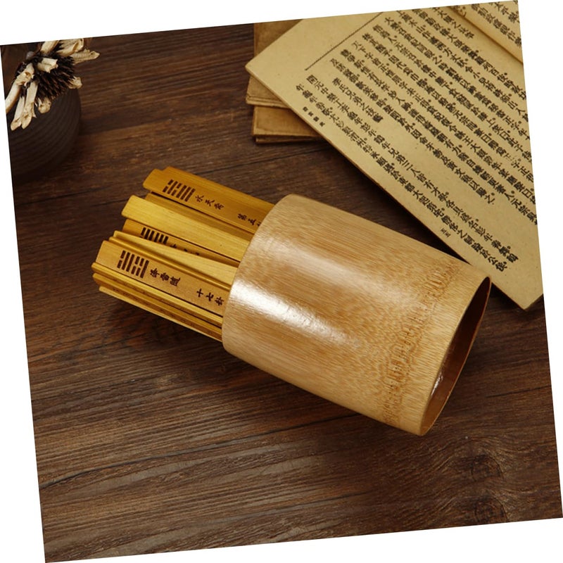 Chinese Divination Hexagram Bamboo Sticks Set Vintage Game Prop - Image 4