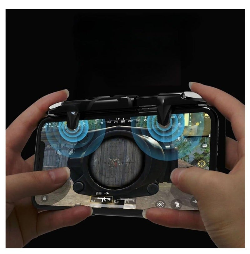Mobile Game Trigger G5 Stretchable Controller 4 Finger Latency Free Pules Tactile For iPhone Android Smart Phone PUBG Call OF Duty Fortnight Rules of Survival Gaming Trigger - Image 3