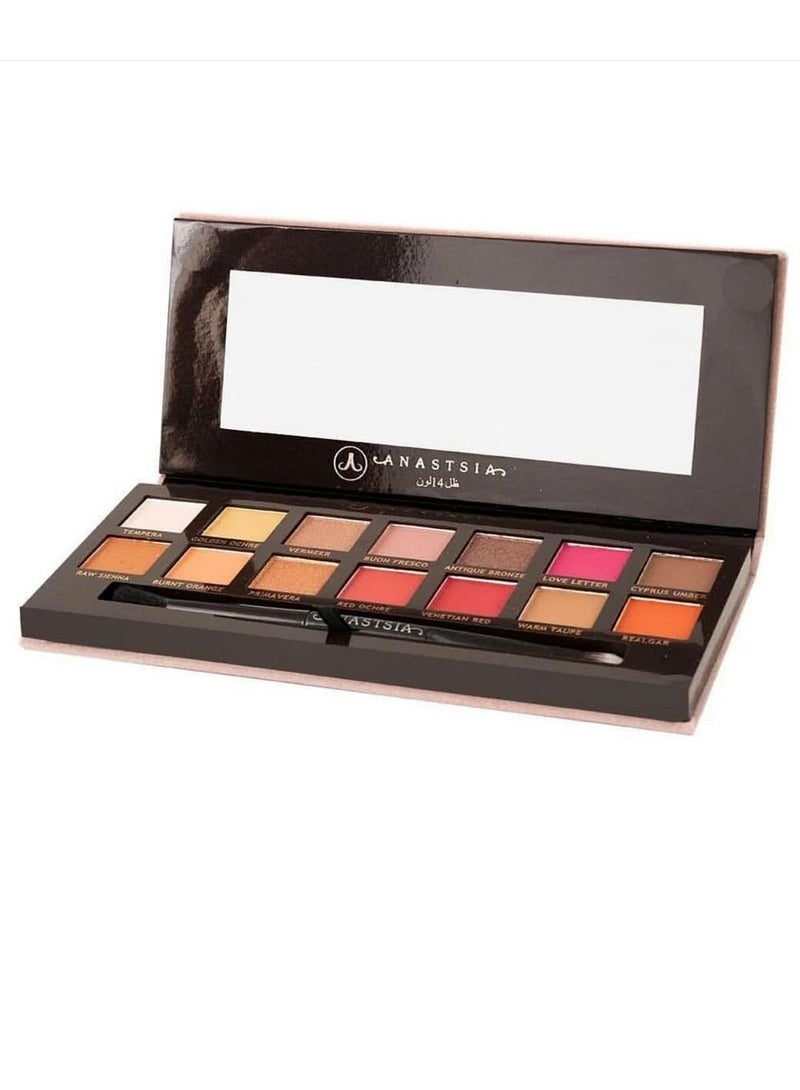Professional Eyeshadow Palette 14 Colors Multicolor - Image 2