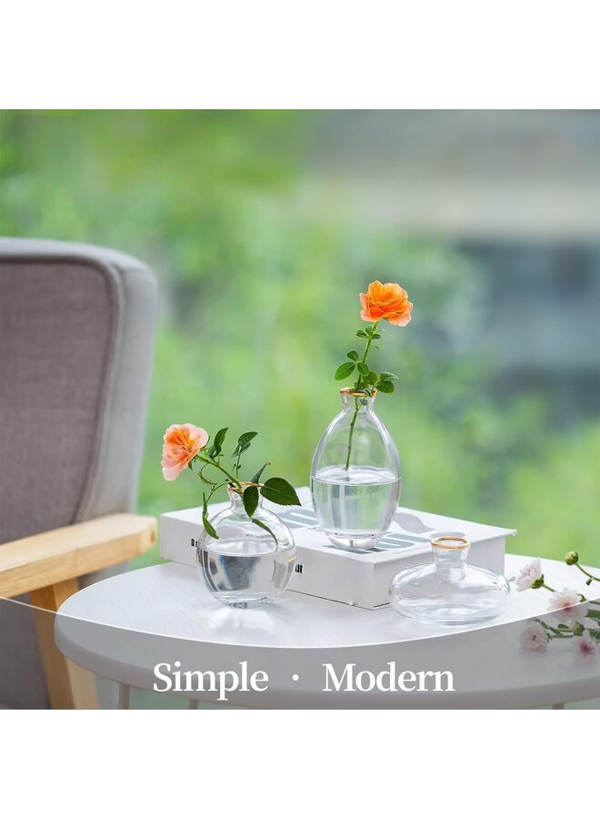 LAMAY 12pcs Glass Bud Vase Set, Small Flower Vases for Centerpieces in Bulk, Mini Vintage Vase for Wedding, Home,Table Decoration - Image 4