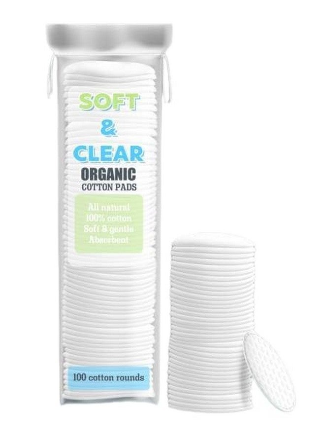 Calitate24 100 Pieces Cotton Pads for Face Soft Natural Round Cotton Pads, Facial Makeup Remover Pads, Face Cleansing Baby Care Pads Lotion, Cream Applying Pads (Packing May Vary) - Image 1
