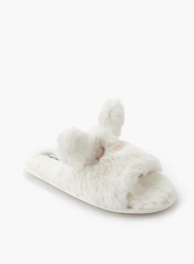 Le Confort Women Ear Applique Bedroom Slippers