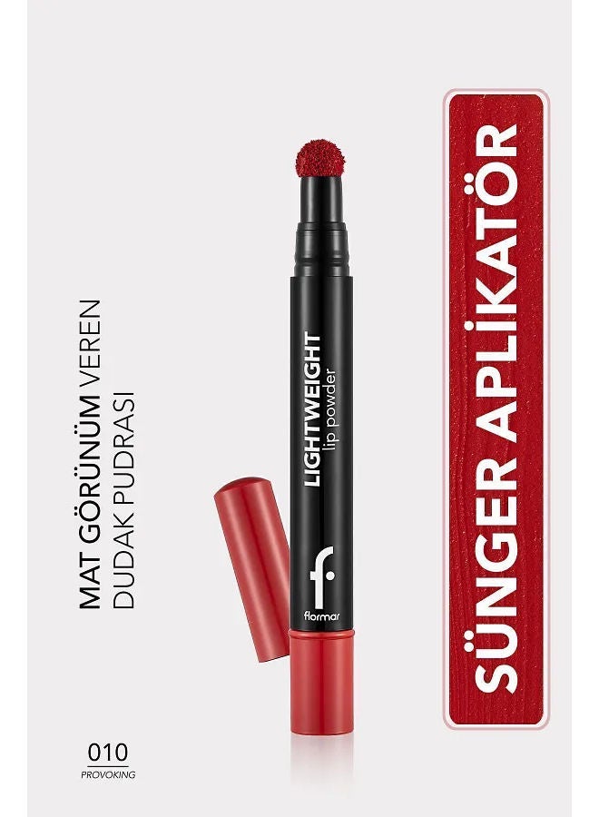 flormar Lightweight Lip Powder Lipstick 10 Provoking - Image 2