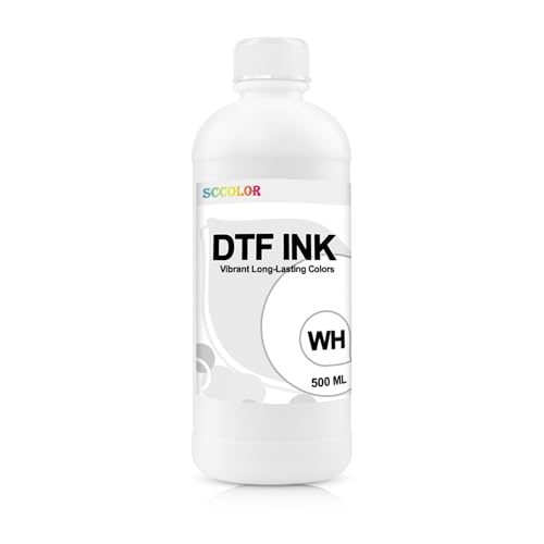 SPLENDIDCOLOR DTF Ink 500ML DTF White Ink Premium DTF Ink Digital Inkjet Ink Refill for Direct to Film Printers Repalcement for Printhead DX5 DX7 5113 XP600 I3200 4720 TX800.1PK - Image 1