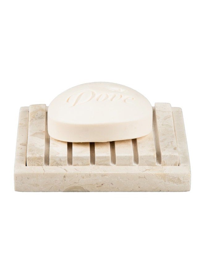 Creative Home Natural Champagne Marble SPA Collection Hand Soap Dish Bar Soap Tray Holder for Bathroom Countertop Kitchen Sink Organize - Image 2