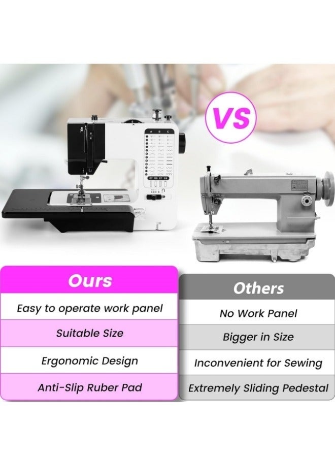 WALALLA Portable Electric Sewing Machine | 38-Stitch Bidirectional Household Sewing Machine with Overlock & Buttonhole function | Multifunctional for Clothing, DIY Projects | Compact and Lightweight - Image 4