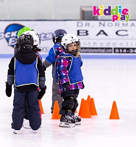 Kiddie Play أقماع المرور للأطفال 7 بوصة لتدريبات كرة القدم والتدريب على الرشاقة - أقماع برتقالية للأطفال (مجموعة من 12) - Image 3