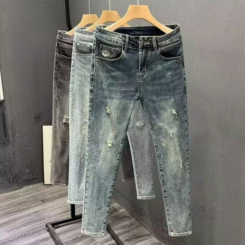 Unisex Classic Denim Jeans Loose Fit Daily Outdoor Wear - Image 2