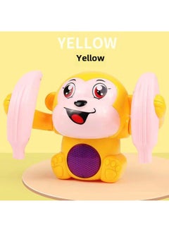 Baby Baby Sound Moving Tumbling Monkey Puzzle Sound And Light Electric Tumbling Monkey Boy Girl Crawling Heel Toy-Color:Voice-controlled Tumbling Monkey ]-Specifications:Configuration