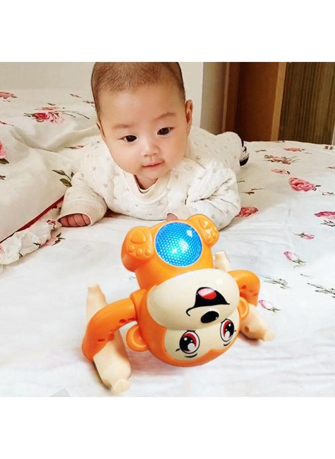 Generic - Baby Baby Sound Moving Tumbling Monkey Puzzle Sound And Light Electric Tumbling Monkey Boy Girl Crawling Heel Toy-Color:Voice-controlled Tumbling Monkey ]-Specifications:Configuration - Image 1