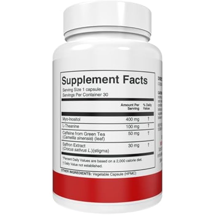 Silver Fern Stress Complex Supplement - with Caffeine - Sleep, Worry, Mood & More - with Saffron Supplements, L-Theanine Supplement, and Myo-inositol - Natural Stress Relief Supplements - 30 Servings - Image 2