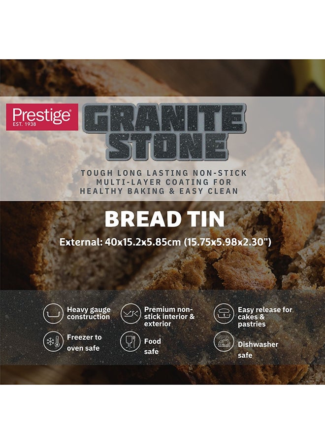 Prestige Prestige Granite Bread Tin | Nonstick Carbon Steel Baking Bread Pan | Cake Bread Loaf Pan - PR48752  - Image 5